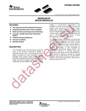 UCC3626DW datasheet  